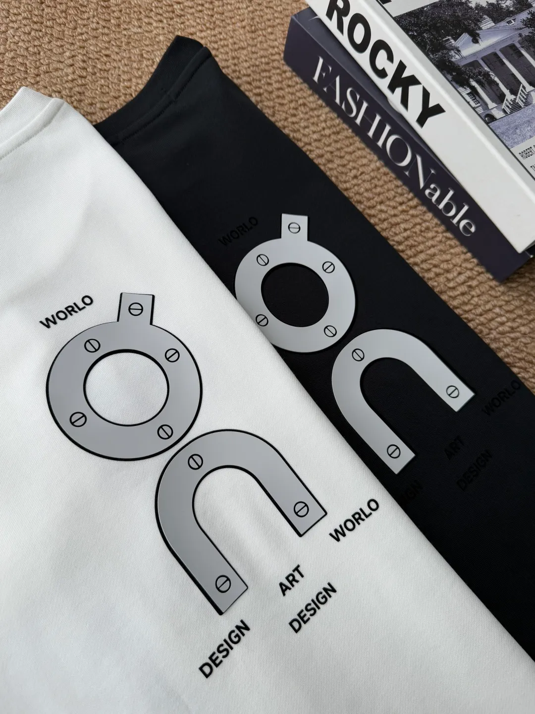 Club Tgraphic 2026 Autumn New Product Counter Same Style Printed Cotton Round Neck Sweatshirt Gram Pure Cotton Terry M.L.XL 2XL QU-W 3093